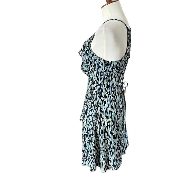 Ramy Brook Dress Halter Open Back Mini Dress Green Cactus Print Size XXS NWT - Picture 7 of 13